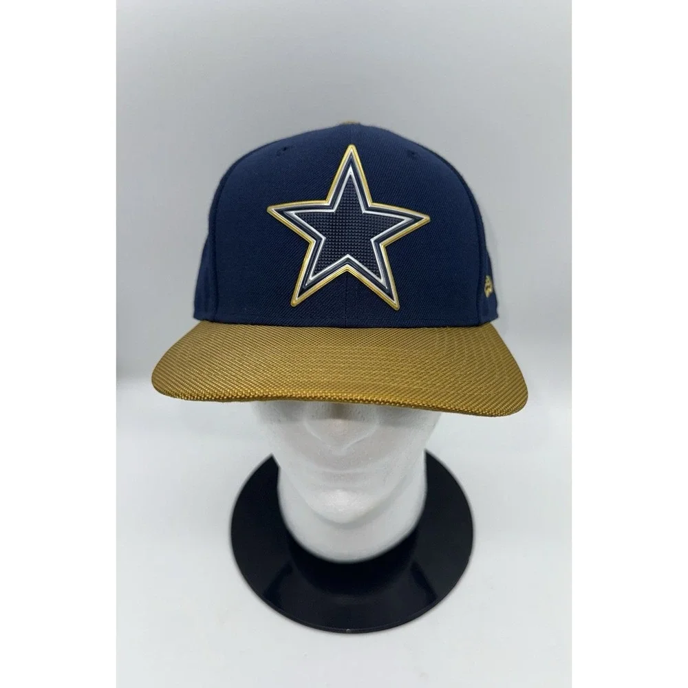 DALLAS COWBOYS New Era 9FIFTY Hat Cap Blue Gold NFL Star Texas Football